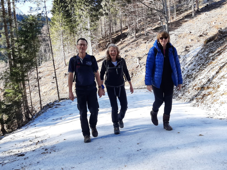 Wandeling: Hubert, Ineke en Teun